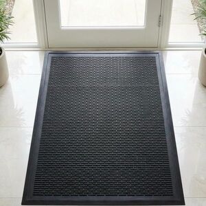 BNIB Black Rubber Door Mat